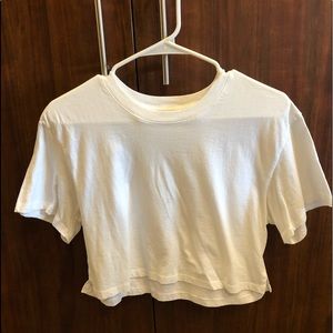 White crop top